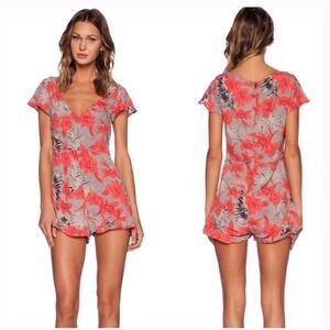 For Love & Lemons Mai Tai Floral Romper XS